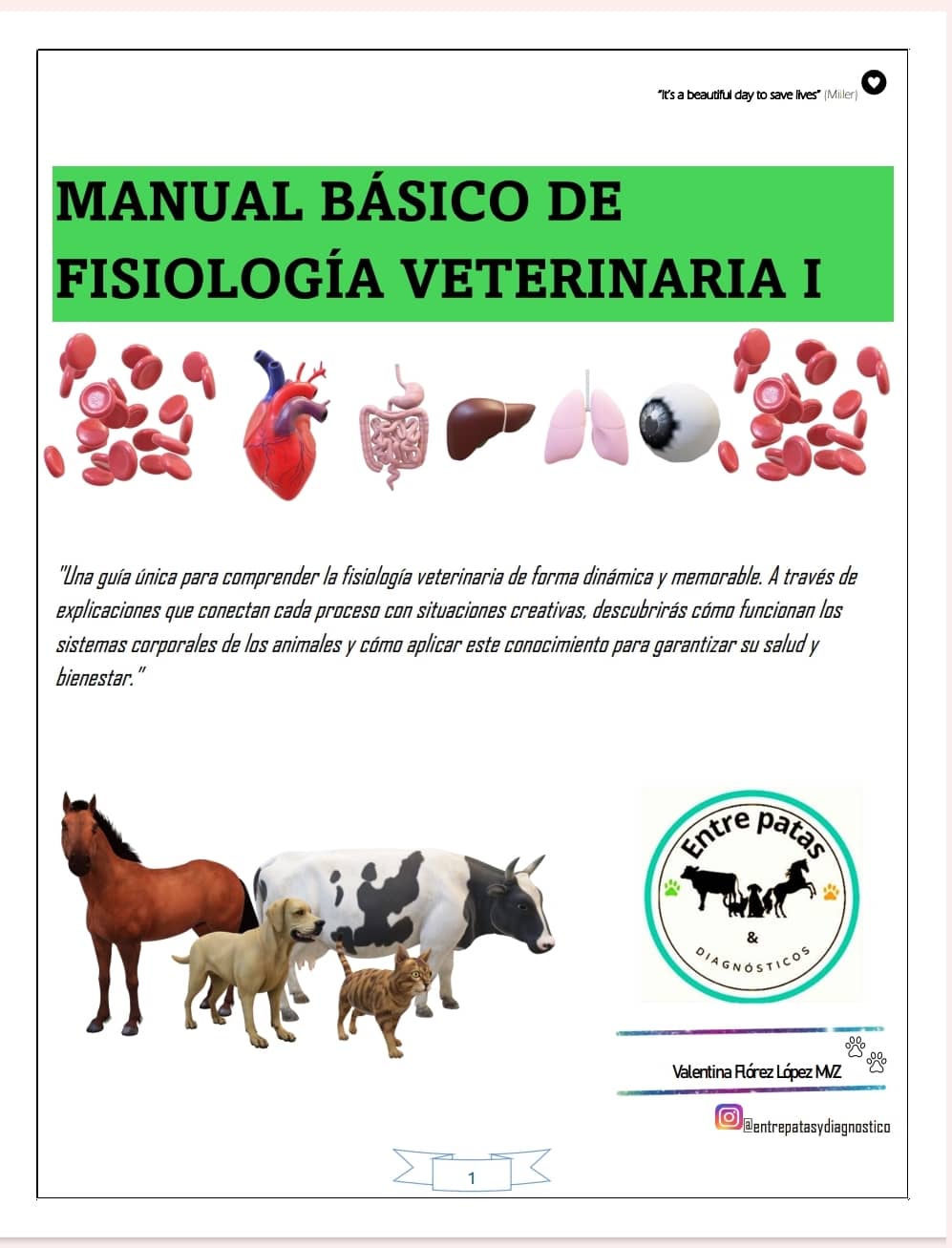 📚 Manual Básico de Fisiología Veterinaria: Aprende con historias (FORMATO PDF O DIGITAL)