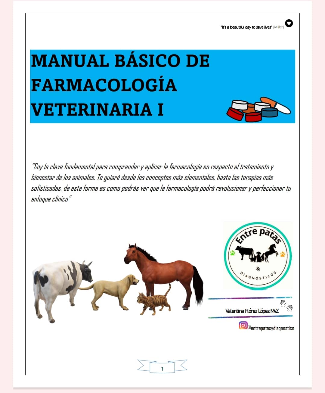 📚 Manual Básico de Farmacología Veterinaria: Tu aliado esencial en la práctica veterinaria (FORMATO PDF O DIGITAL)